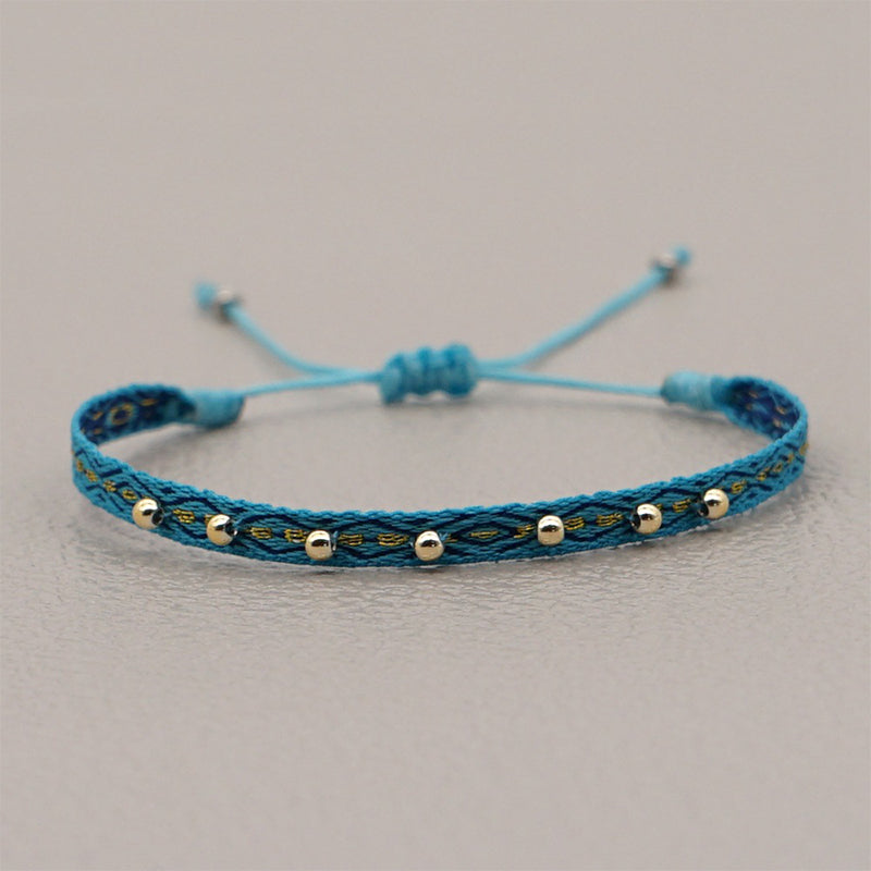 Venta al por Mayor Pulsera Cristal Vintage Español Étnico Arte Bohemio OLY-BT-GBH005